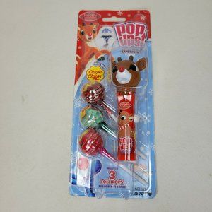 Lolli PopUps Rudolph The Red-Nosed Reindeer NEW SEALED Lollipop Flix 4.5" Chups